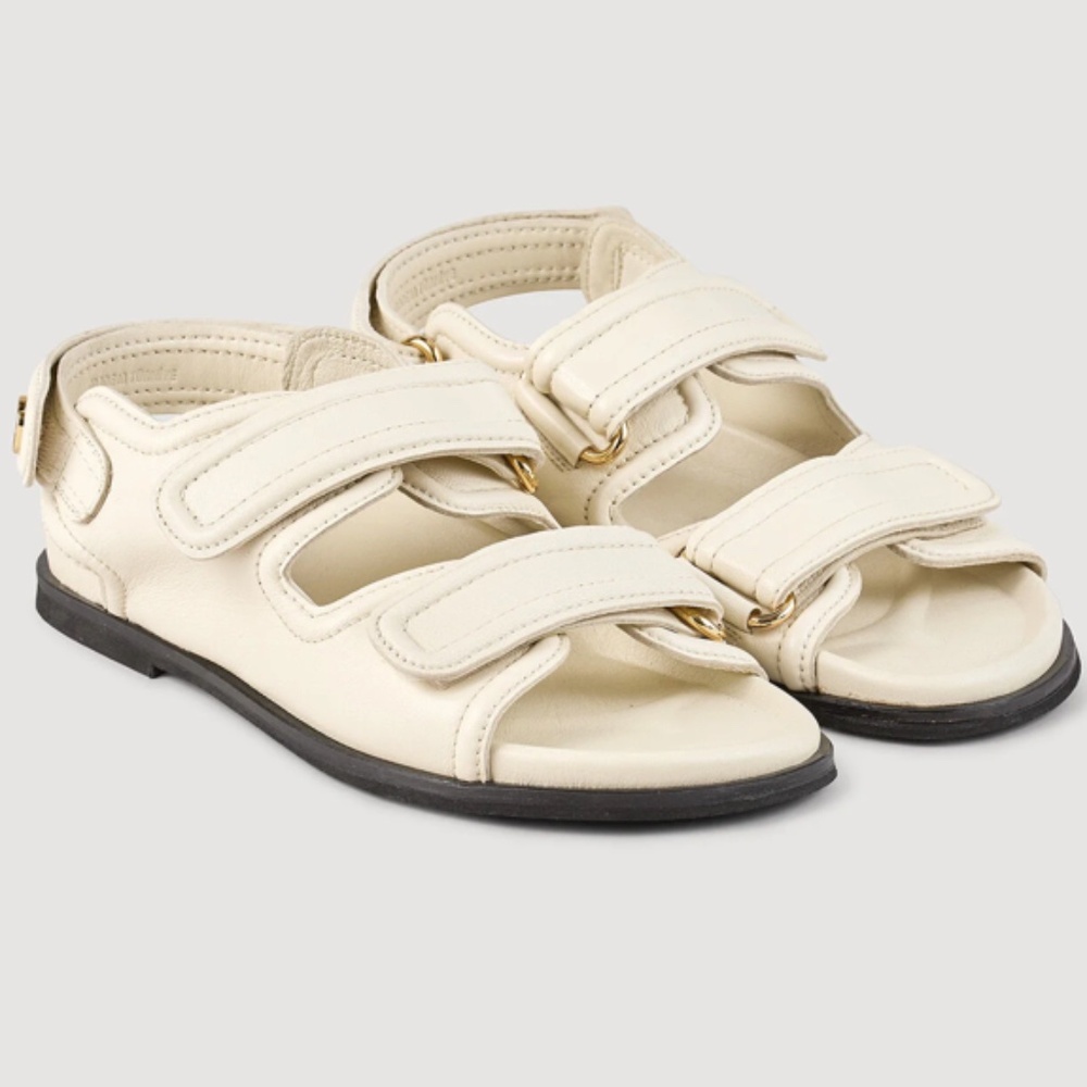 Klea PLAIN LEATHER LAMBSKIN SANDALS